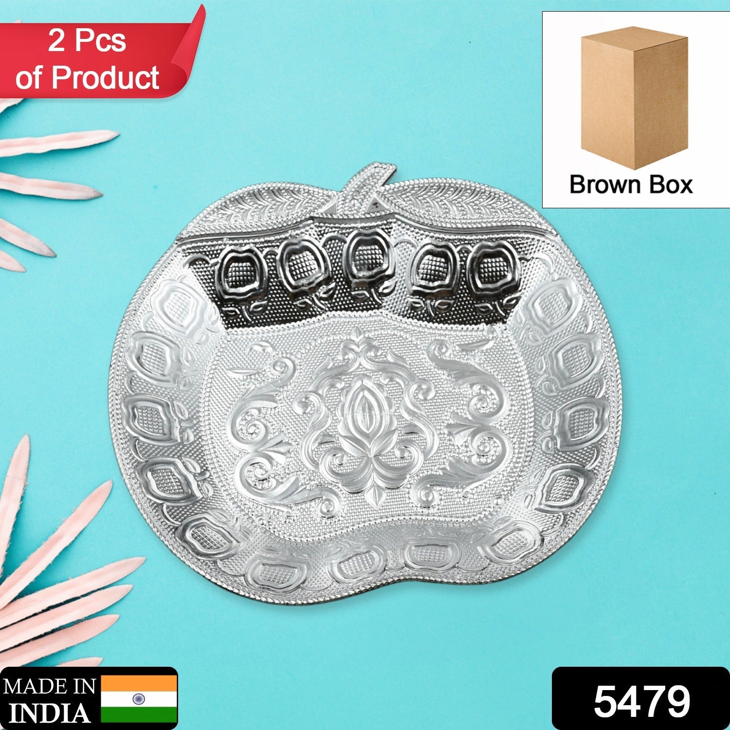 5479 DECORATIVE MUKHWAS SERVING TRAY SERVING MUKHWAS PLATE FANCY CANDY TRAY DRY FRUIT SERVING TRAY (2 Pc Set) 5479 DECORATIVE MUKHWAS SERVING TRAY SERVING MUKHWAS PLATE FANCY CANDY TRAY DRY FRUIT SERVING TRAY (2 Pc Set)